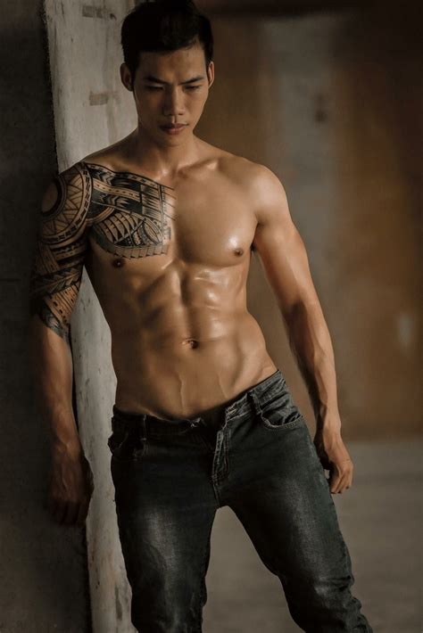 tattoos for guys shirtless men asian men hunk cute guys mens jeans male model handsome asia