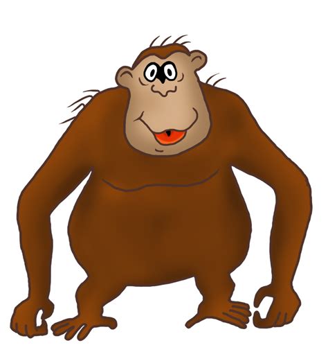 Funny Monkey Drawings Monkey Clip Art