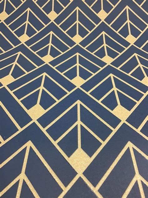 Geometric Wallpaper Navy Geometric Wallpaper Blue And Gold Wallpaper