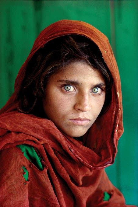 Afghan Girl At Nasir Bagh Refugee Camp Near Peshawar Pakistan 1984