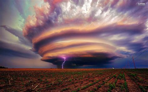 A Supercell Pictures Of Lightning Nature Wallpaper Pictures Of