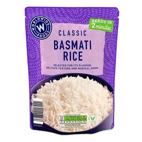 Classic Basmati Rice 250g Worldwide Foods Aldiie