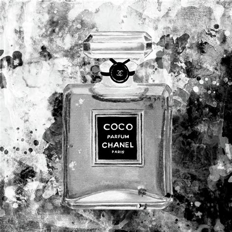 Chanel Poster Chanel Print Chanel Black White Perfume Print Chanel