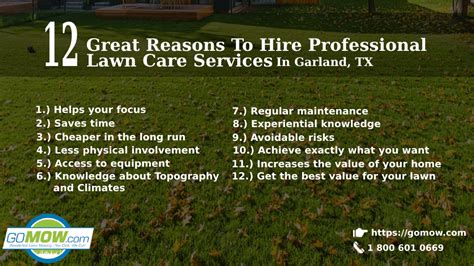 Gomow 12 Great Reasons To Hire Professional Lawn Care Services In
