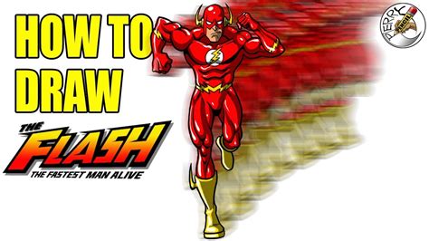 How To Draw The Flash Running Youtube