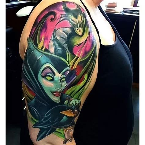 Maleficent Tattoo By Jordan Baker Disneyvillain Disney Maleficent