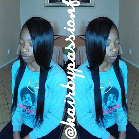 Passion Hairweavekilla On Instagram “full Sew In Natural Part Leave Out ” Full Sew In