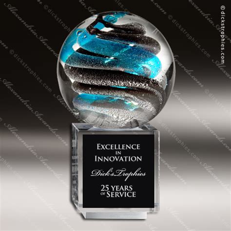 Crystal Blanc Artistic Art Glass Trophy Awards