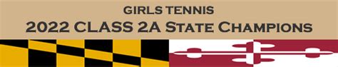 Girls Tennis 2022 State Champion Banner Poolesville High School