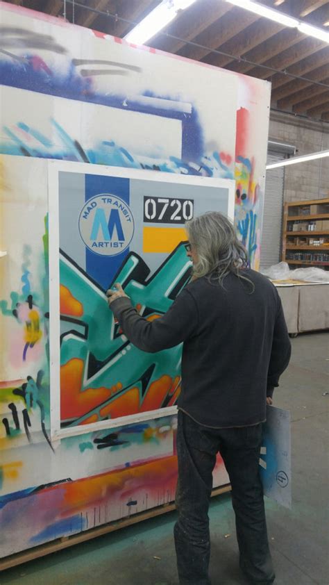 Graffiti Artist Seen Mta Aerosol On Canvas Dirtypilot