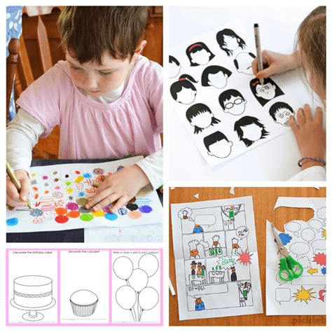 16 Printable Art Activities For Kids To Encourage Creativity