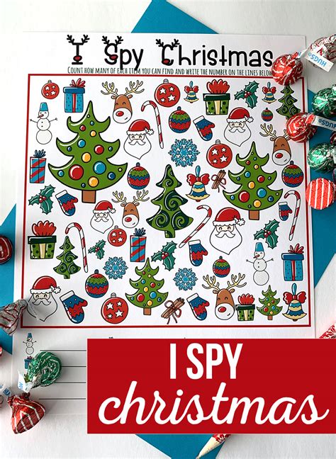 Christmas I Spy Free Printable Game The Crafting Chicks
