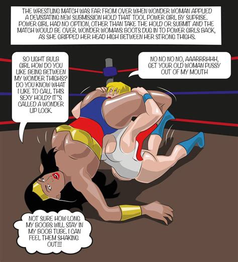 Wonder Woman Grappling With Cheetah Superhero Catfights Female