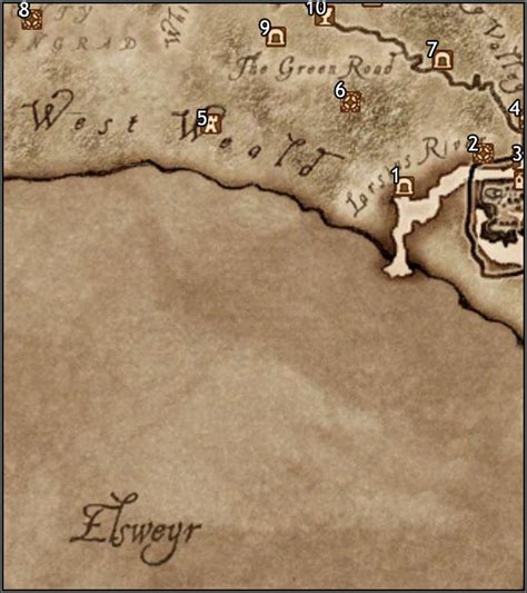 Map Segment 4 Province Of Cyrodiil The Elder Scrolls Iv Oblivion
