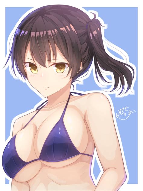 Ramchi Kantai Collection Kaga Kancolle Autographed Bikini Top