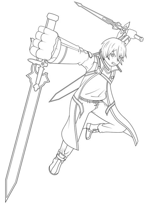 Kirito Coloring Pages