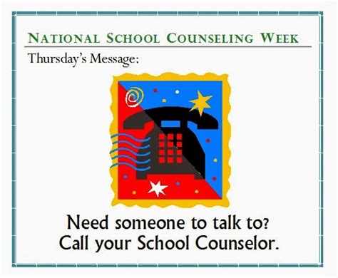 Thursdays Message ~ National School Counseling Week