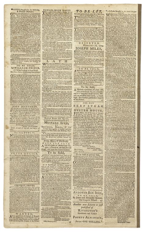 Lot Detail Colonial Newspaper From 1774 With Exceptional Coverage On