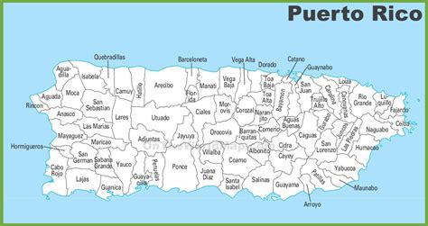 Mapas Municipios De Puerto Rico Mapa Politico Puerto Rico Mapas