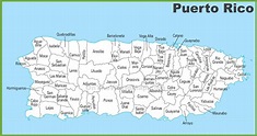 Puerto Rico municipalities map - Ontheworldmap.com