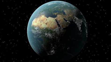 Earth From Space 3d Model Cgtrader