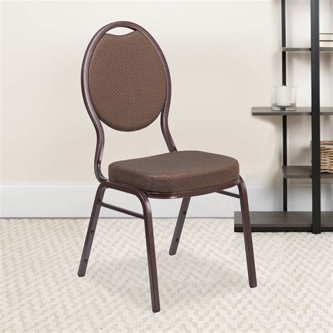 Flash Furniture Hercules Series Teardrop Back Stacking Banquet Chair In