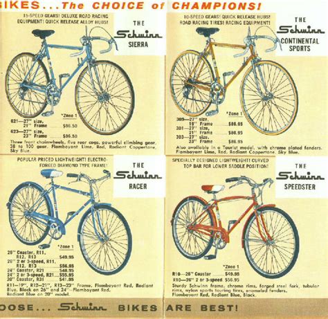 Frame Sizes For Racers All Things Schwinn The Classic And Antique