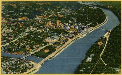 Aerial View Of The Kanawha River And Charleston W Va West Virginia