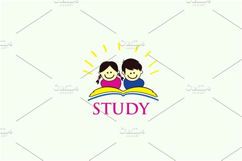 Study Home Logo Creative Illustrator Templates ~ Creative Market