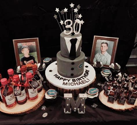 Birthday cake man illustrations & vectors. 30th birthday cake table for him. Incorporated UF ...