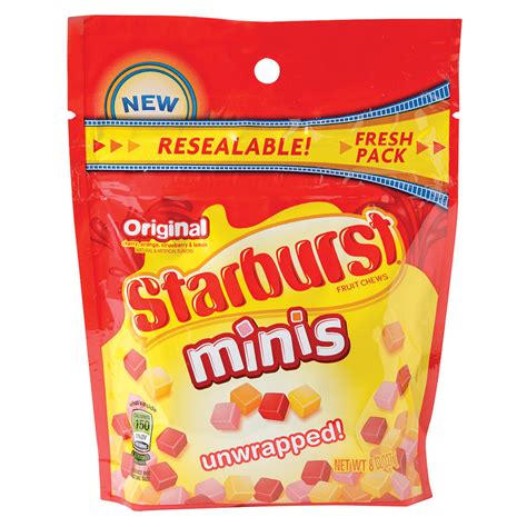 カタカナで Starburst Chews Candy 8 Ounce Grab N Go Size Resealable Bag