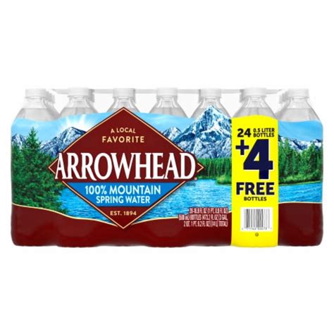 Arrowhead Mountain Spring Bottled Water 28 Bottles 169 Fl Oz Bakers