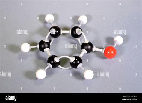 Molecule Model Of Phenol Stock Photo Alamy