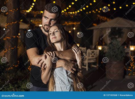 Couple In Love Man And Woman Hugging Stock Photo Image Of Adult