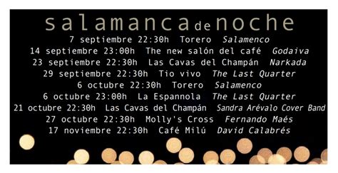 Narkada Las Cavas Del Champán Salamanca De Noche Septiembre 2017