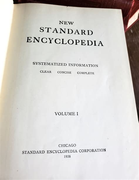 Vintage New Standard Encyclopedia Dark Rich Red Embossed Cover Etsy