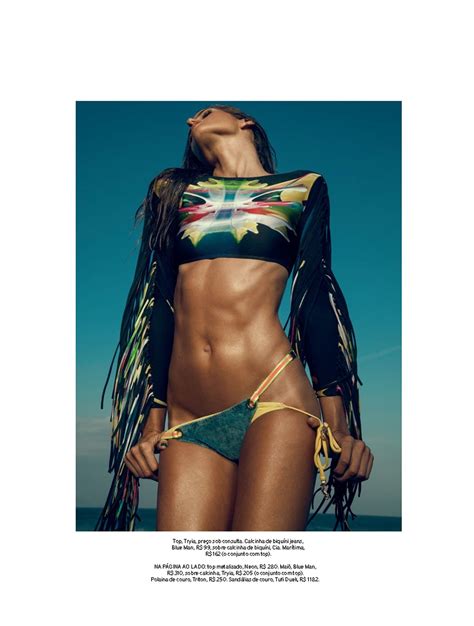 Sexy On The Beach Izabel Goulart By Eduardo Rezende For Elle Brazil