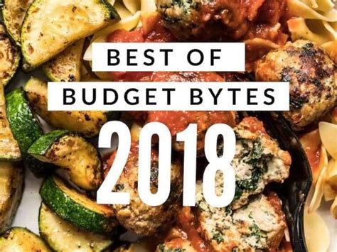 Best Of Budget Bytes 2018 Budget Bytes