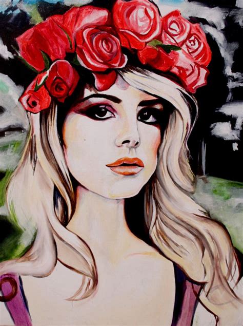 Allanahclaireart Lana Del Rey Painting Art Artist Lana Del Rey Art Lana Del
