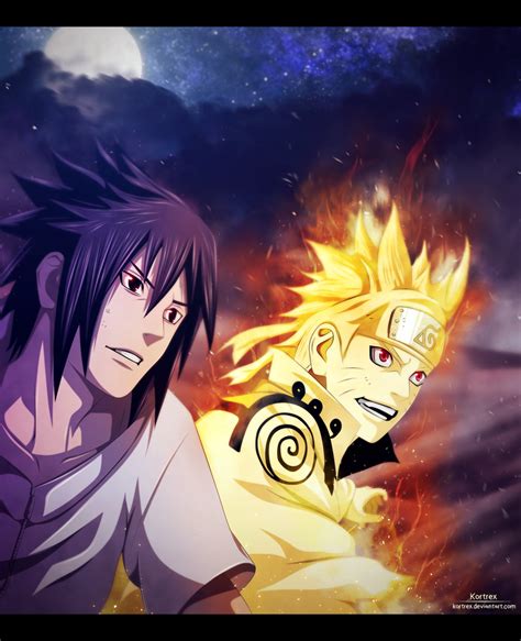 Naruto And Sasuke Smiling Chapter 641 By Kortrex On Deviantart