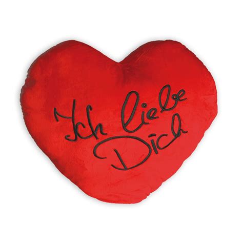 Mon amour was shelved soon after the single's release. Pillow XXL heart "Ich liebe Dich" - Bed Linen & Cushions ...