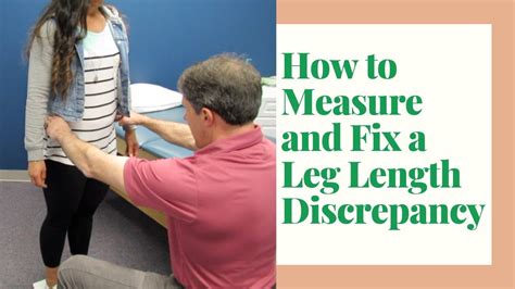 How To Measure And Fix A Leg Length Discrepancy Youtube