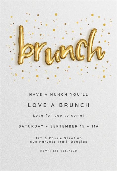 Brunch Invitation Templates