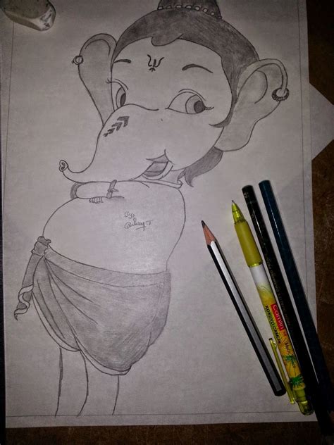 My Cute Ganesha Pencil Drawings Beautiful Pencil Drawings Pencil