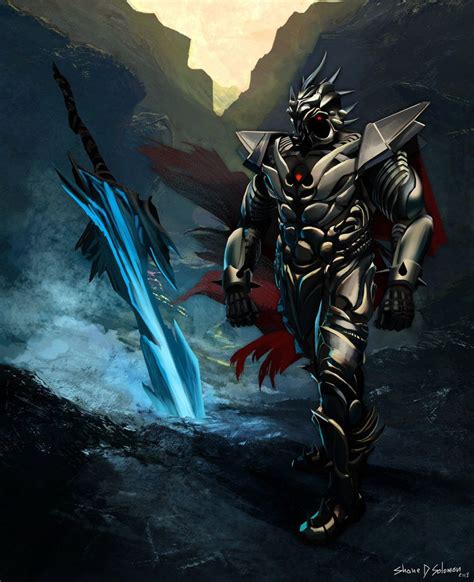 Space Demon Knight Armor Tuvvai Wip By Shane D Solomon On Deviantart