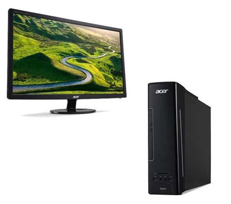 Acer Aspire Xc 780 Desktop Pc And S241hlcbid Full Hd 24 Led Monitor