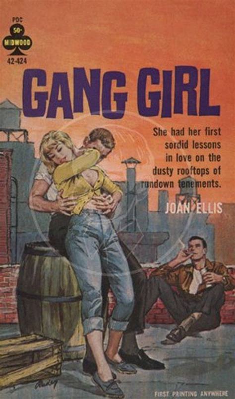 Gang Girl 10x17 Giclée Canvas Print Of Vintage Pulp Etsy Gang Girl