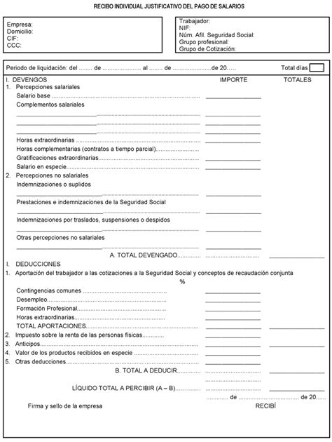 Aprobado Un Nuevo Modelo De Recibo Individual Justificativo Del Pago De