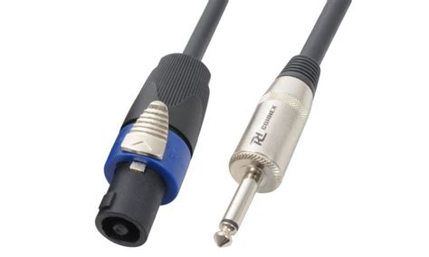 Pd Connex Cable De Altavoz 2p Nl2 Macho A Jack 63mm 10mtrs