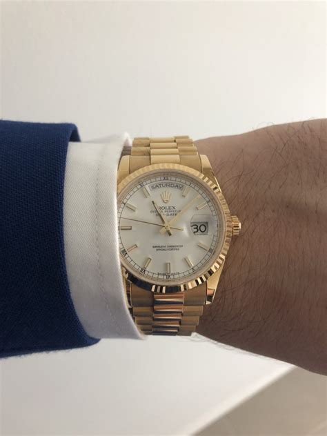 Rolex Day Date Wrist Shot 36mm Fifth Wrist